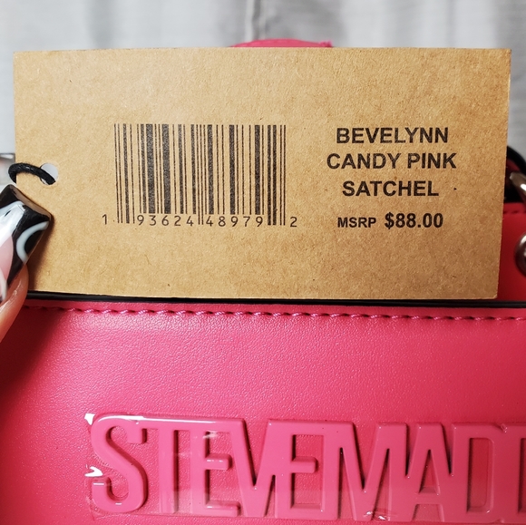 STEVE MADDEN candy pink bevelyn crossbody satchel - Picture 8 of 8